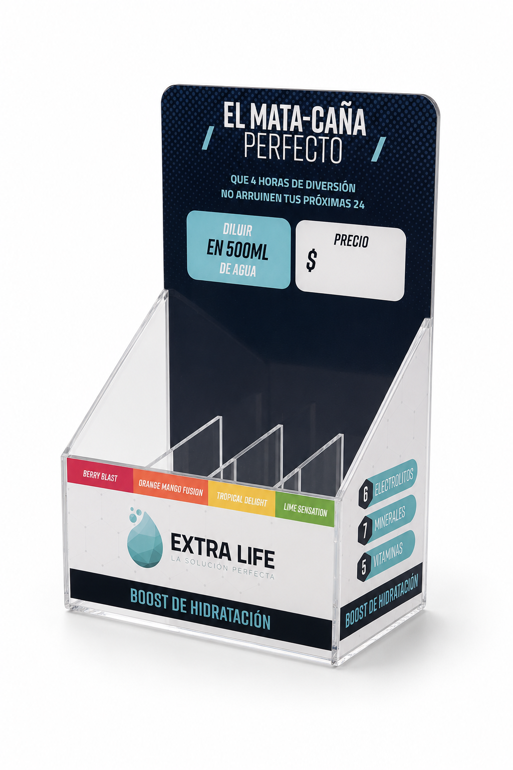 Exhibidor a Medida Extra Life